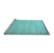 Sideview of Machine Washable Abstract Light Blue Contemporary Rug, wshcon666lblu