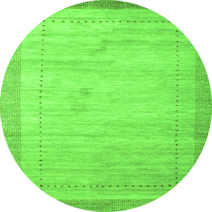 Machine Washable Abstract Green Contemporary Area Rugs, wshcon666grn