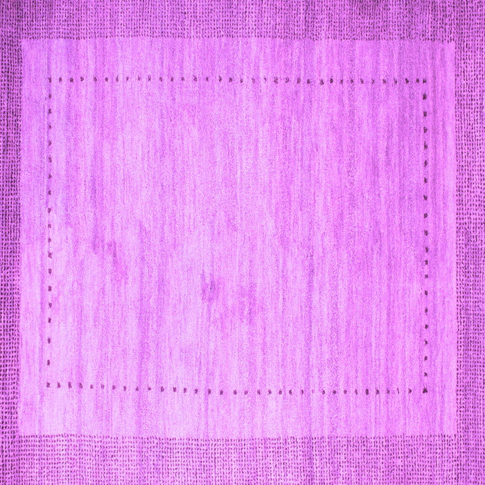 Square Abstract Purple Contemporary Rug, con666pur