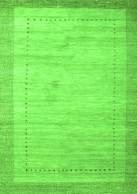 Abstract Green Contemporary Rug, con666grn