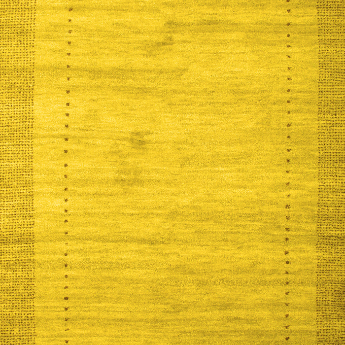 Abstract Yellow Contemporary Rug, con666yw