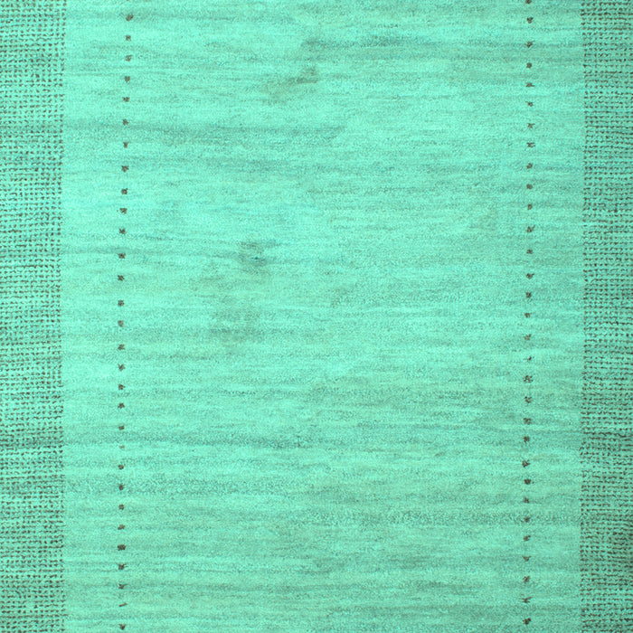 Machine Washable Abstract Turquoise Contemporary Area Rugs, wshcon666turq
