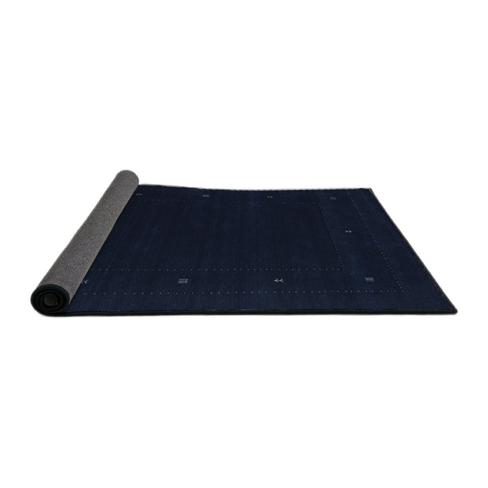 Thickness of Contemporary Blue Modern Rug, con667