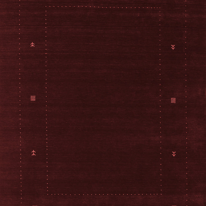 Machine Washable Abstract Red Contemporary Rug, wshcon667red