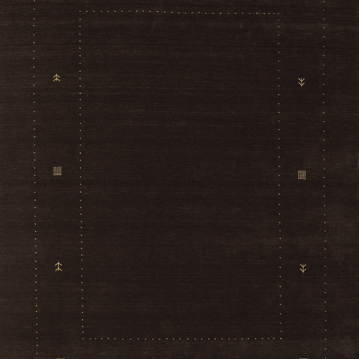 Machine Washable Abstract Brown Contemporary Rug, wshcon667brn