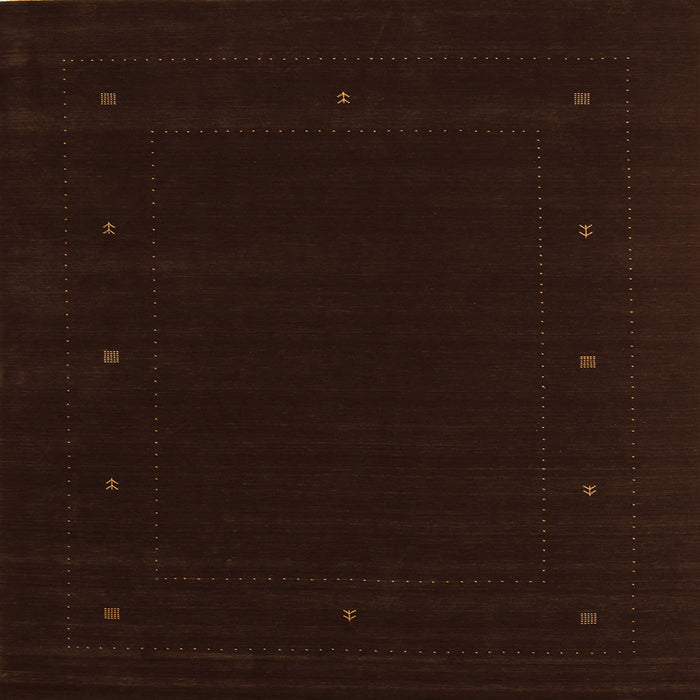 Serging Thickness of Abstract Orange Contemporary Rug, con667org