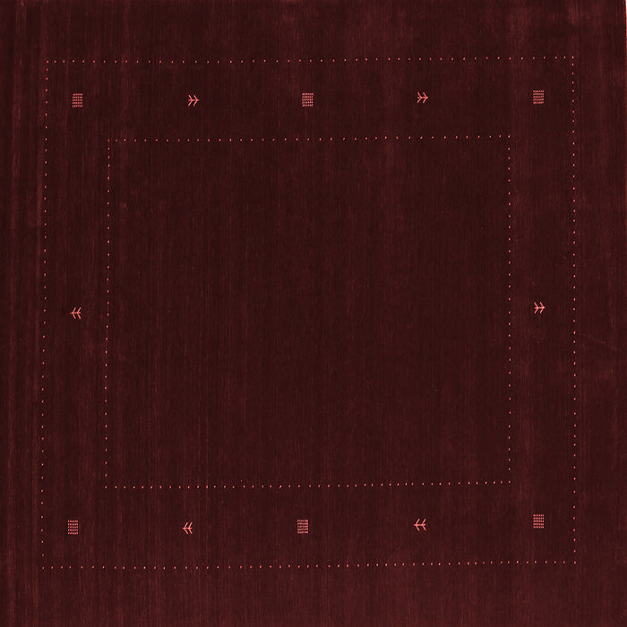 Machine Washable Abstract Red Contemporary Rug, wshcon667red