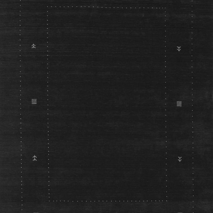 Serging Thickness of Machine Washable Abstract Gray Contemporary Rug, wshcon667gry