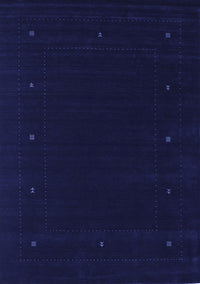 Abstract Blue Contemporary Rug, con667blu
