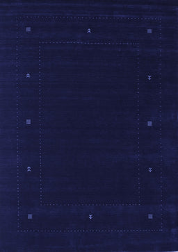 Abstract Blue Contemporary Rug, con667blu
