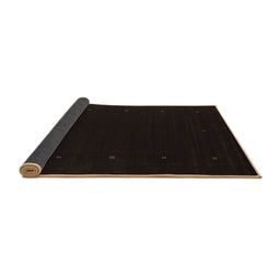 Sideview of Abstract Brown Contemporary Rug, con667brn