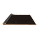 Sideview of Abstract Brown Contemporary Rug, con667brn