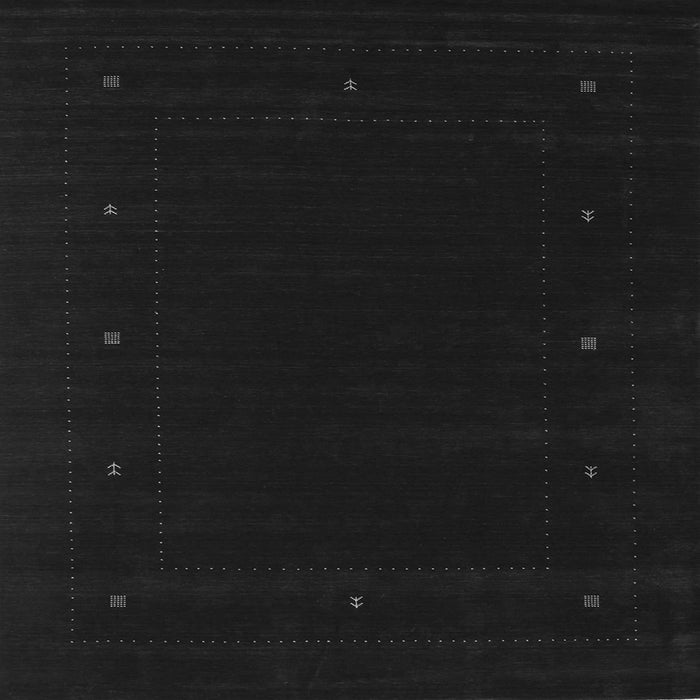 Serging Thickness of Abstract Gray Contemporary Rug, con667gry