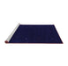 Sideview of Machine Washable Abstract Purple Contemporary Area Rugs, wshcon667pur