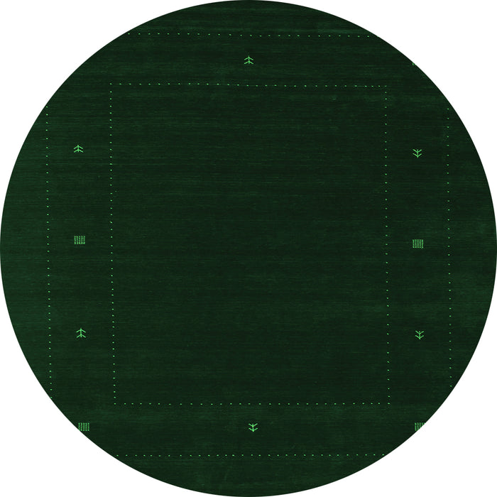 Machine Washable Abstract Green Contemporary Area Rugs, wshcon667grn