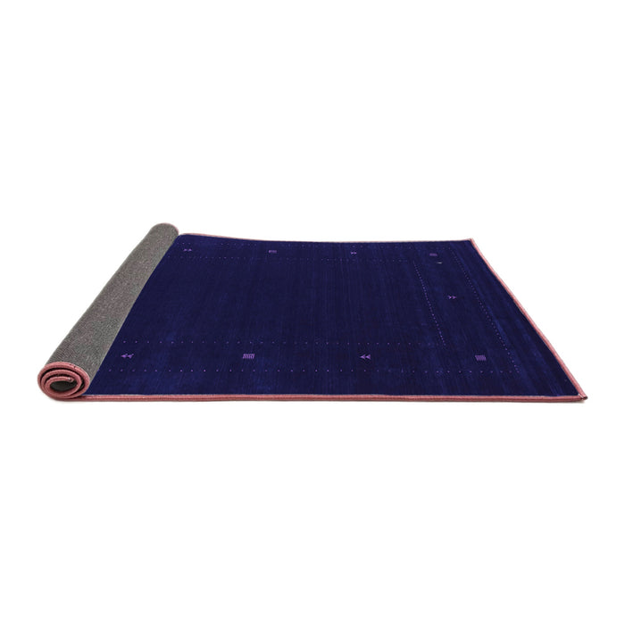 Sideview of Abstract Purple Contemporary Rug, con667pur