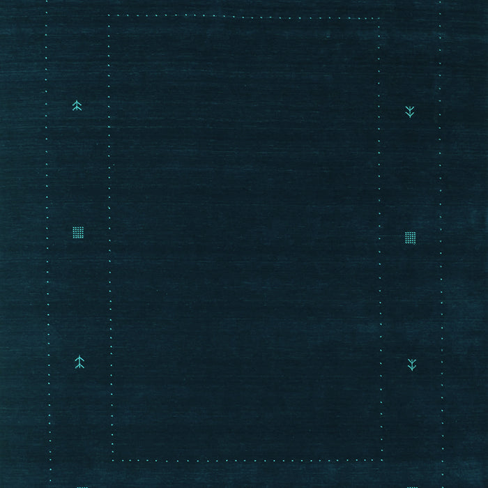 Machine Washable Abstract Turquoise Contemporary Area Rugs, wshcon667turq