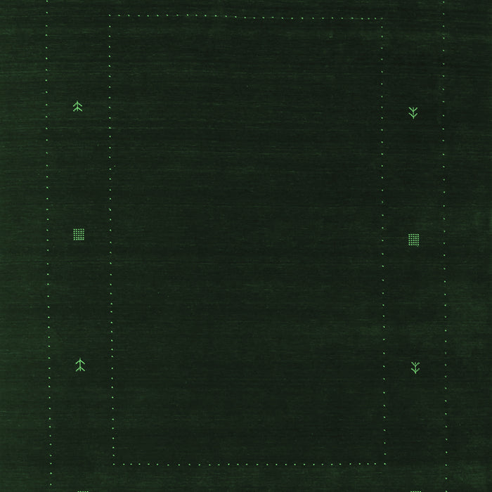 Abstract Emerald Green Contemporary Rug, con667emgrn
