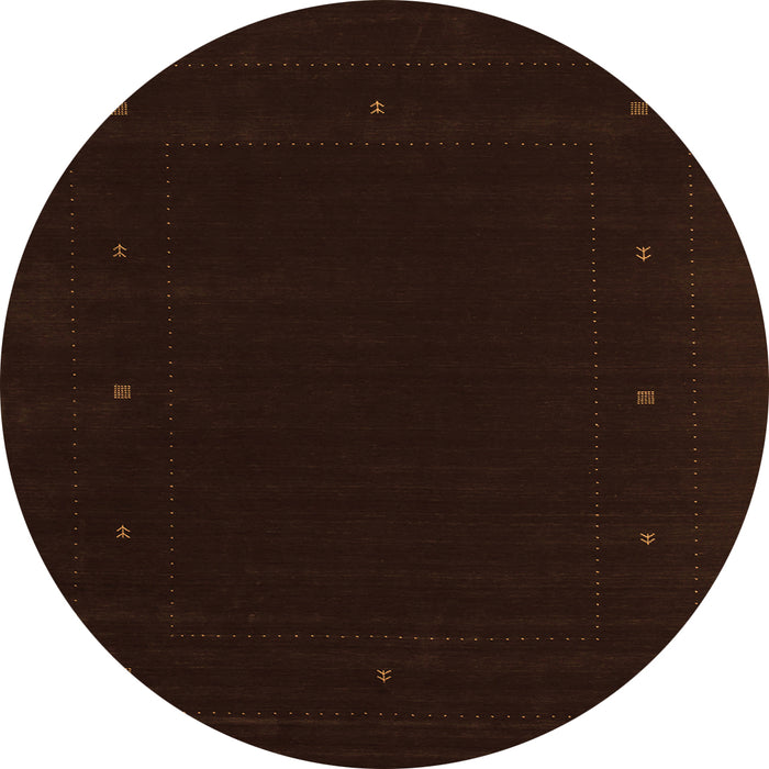 Square Abstract Orange Contemporary Rug, con667org