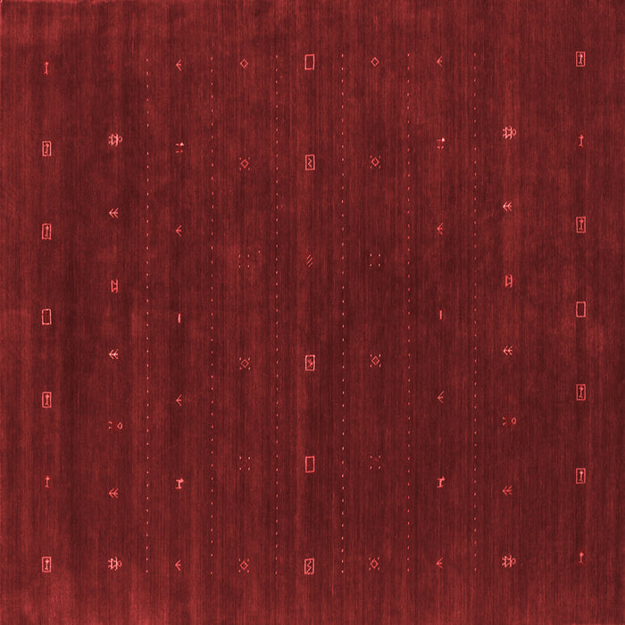 Machine Washable Abstract Red Contemporary Rug, wshcon668red