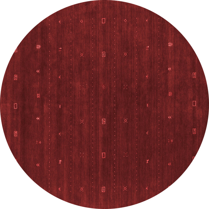 Machine Washable Abstract Red Contemporary Rug, wshcon668red