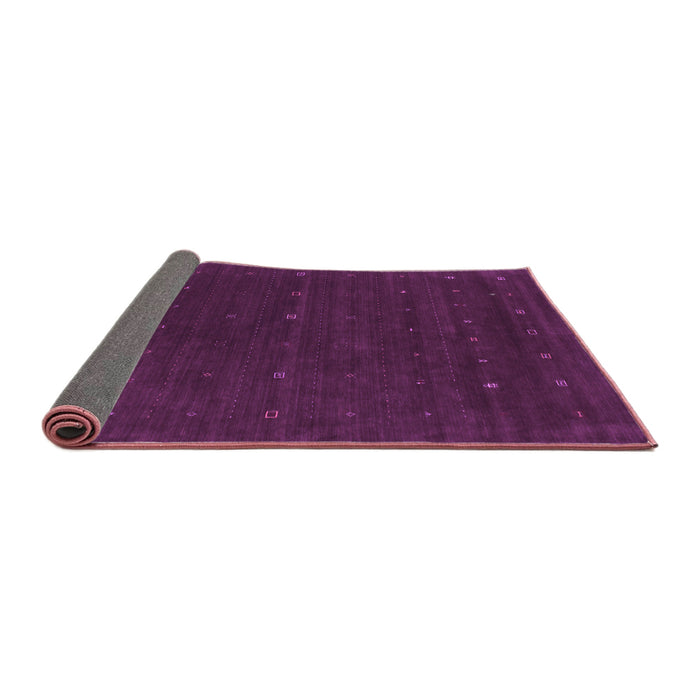 Sideview of Abstract Purple Contemporary Rug, con668pur