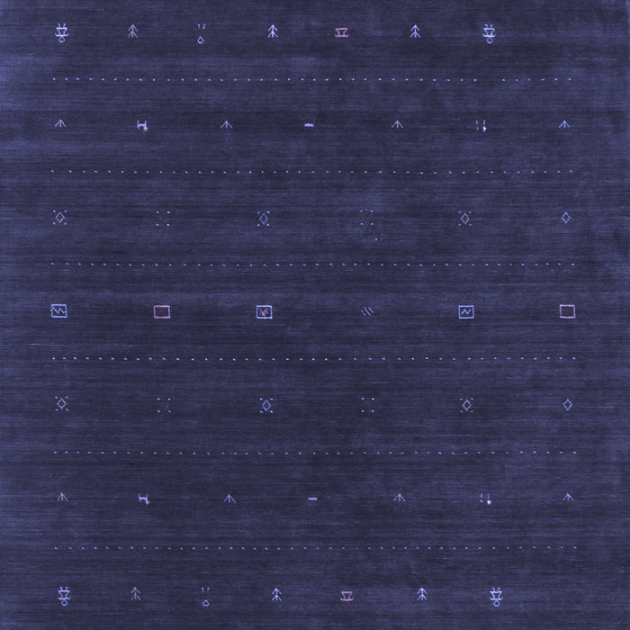 Abstract Blue Contemporary Rug, con668blu