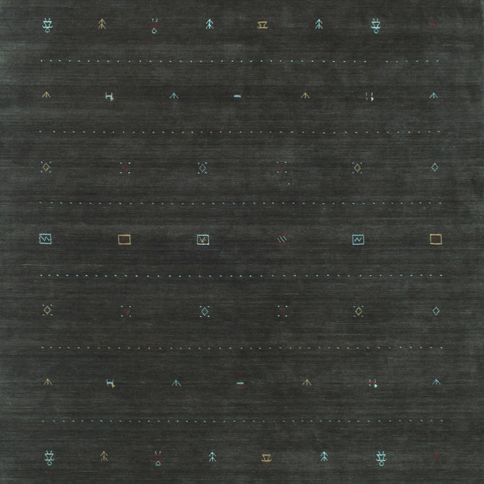 Abstract Light Blue Contemporary Rug, con668lblu