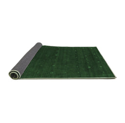 Sideview of Abstract Emerald Green Contemporary Rug, con668emgrn