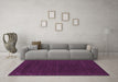 Machine Washable Abstract Purple Contemporary Area Rugs in a Living Room, wshcon668pur
