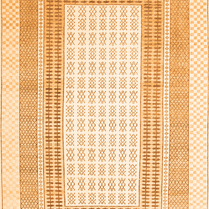 Serging Thickness of Machine Washable Southwestern Orange Country Area Rugs, wshcon669org