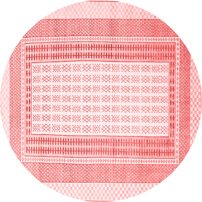 Machine Washable Southwestern Red Country Rug, wshcon669red