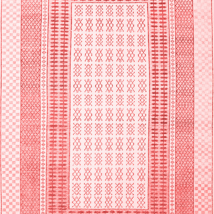 Machine Washable Southwestern Red Country Rug, wshcon669red