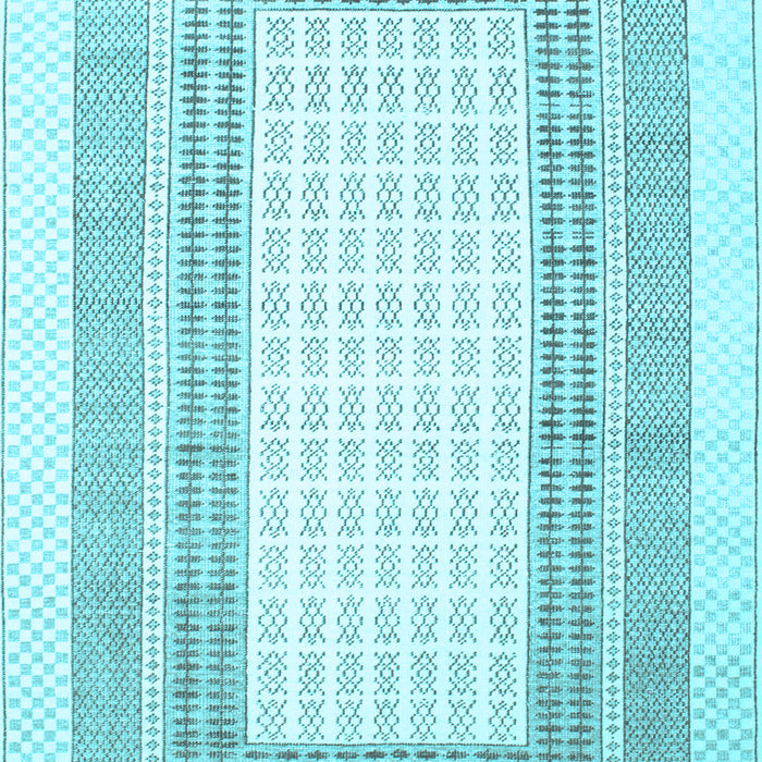 Southwestern Light Blue Country Rug, con669lblu