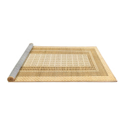Sideview of Machine Washable Southwestern Brown Country Rug, wshcon669brn