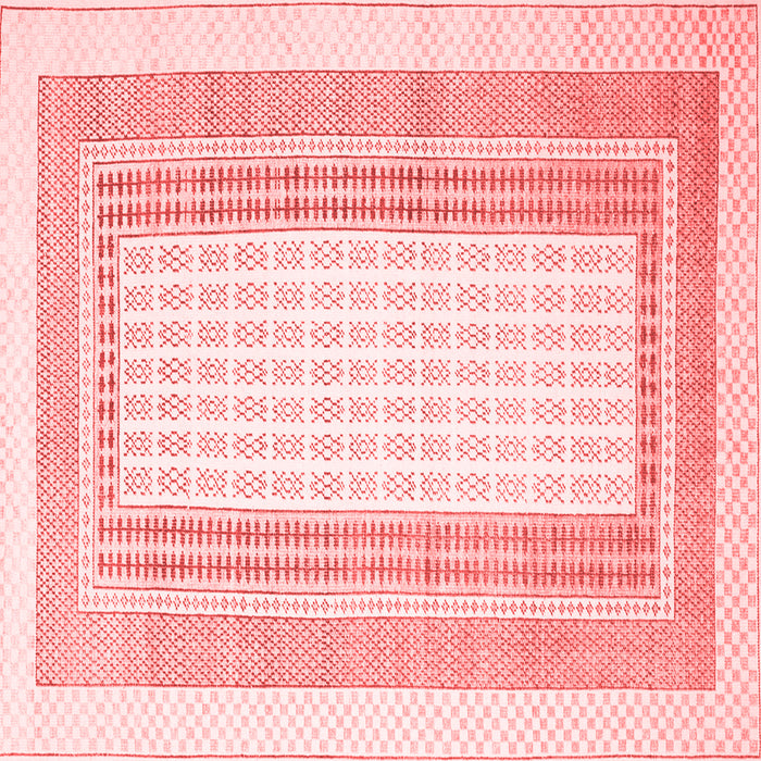 Machine Washable Southwestern Red Country Rug, wshcon669red
