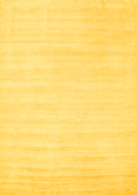 Abstract Yellow Contemporary Rug, con66yw