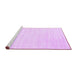 Sideview of Machine Washable Abstract Purple Contemporary Area Rugs, wshcon66pur