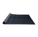 Thickness of Contemporary Dark Blue Grey Blue Modern Rug, con67