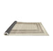 Thickness of Contemporary Gold Modern Rug, con670