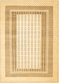 Abstract Brown Contemporary Rug, con670brn