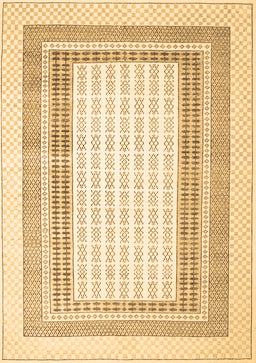 Abstract Brown Contemporary Rug, con670brn