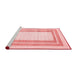 Contemporary Red Washable Rugs