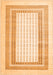 Abstract Orange Contemporary Rug, con670org