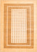 Serging Thickness of Machine Washable Abstract Orange Contemporary Area Rugs, wshcon670org