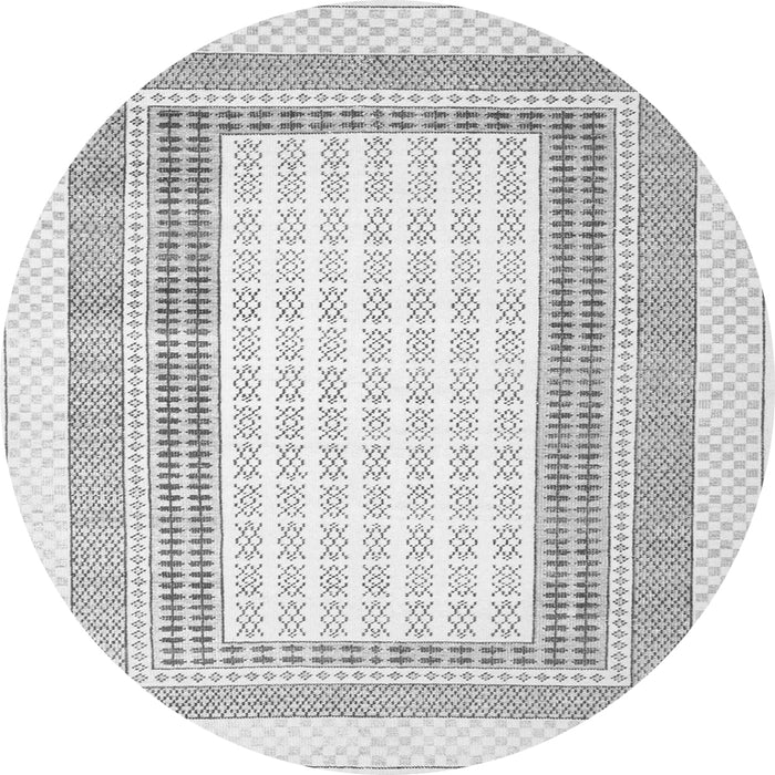 Square Abstract Gray Contemporary Rug, con670gry