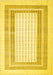 Abstract Yellow Contemporary Rug, con670yw