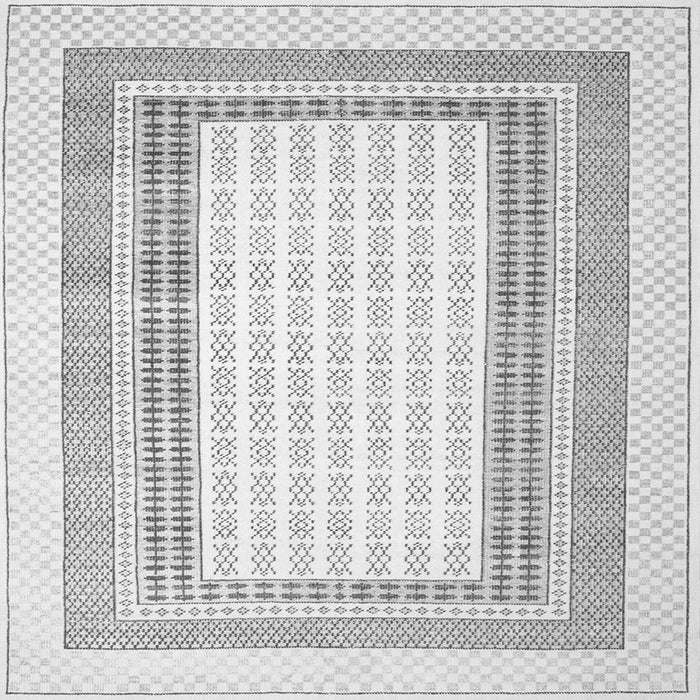 Serging Thickness of Abstract Gray Contemporary Rug, con670gry