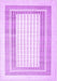 Machine Washable Abstract Purple Contemporary Area Rugs, wshcon670pur