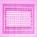 Square Abstract Pink Contemporary Rug, con670pnk